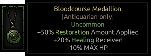 Bloodcourse Medallion