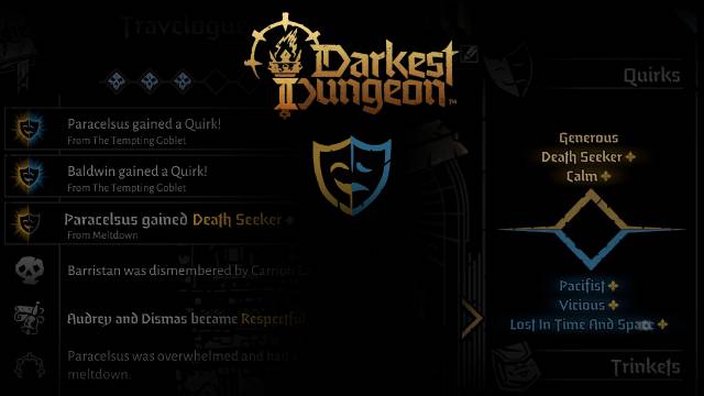 All Negative and Positive Quirks in Darkest Dungeon II